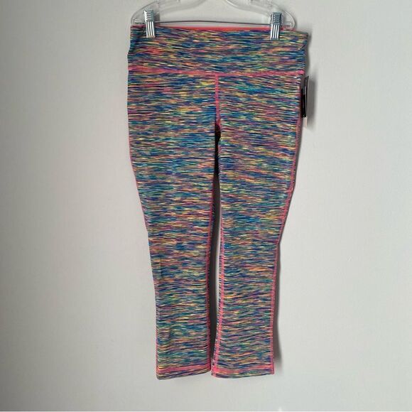 Ideology Women’s Mid Rise Fitted Crop Colorful Leggings XS - Picture 1 of 4